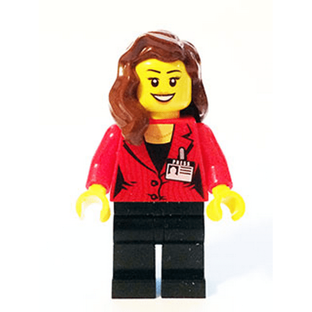 NEW LEGO Female Figure Hair Mid Length Part Medium Dark Flesh x 5 Spider